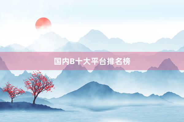 国内B十大平台排名榜